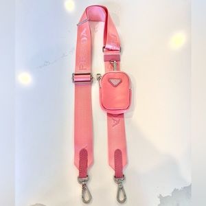 Prada Re-Edition 2005 Re-Nylon Purse Strap with Coin Pouch Pink Inspiration